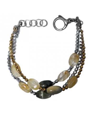 Bracciale Della Rovere - Ematite - Occhio di Gatto - BRDREMAT080 2