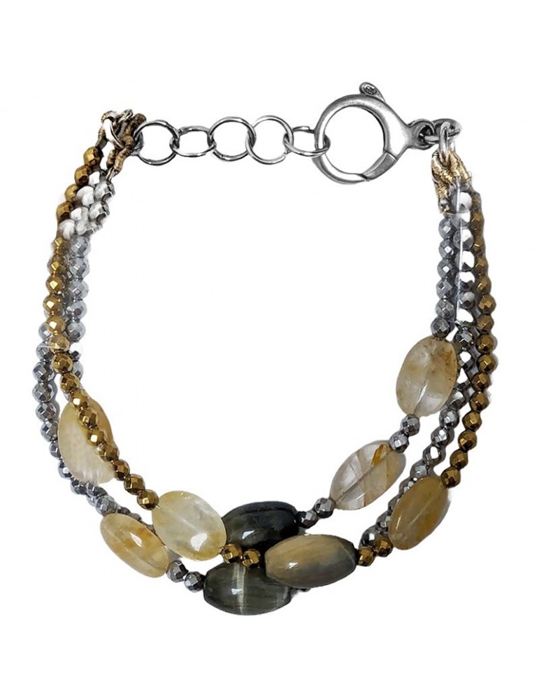 Della Rovere Bracelet - Hematite - Cat's Eye - BRDREMAT080