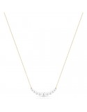 Lelune Necklace - Classic in 18K Yellow Gold with White Freshwater Pearls 3.5-6.5 mm - 0