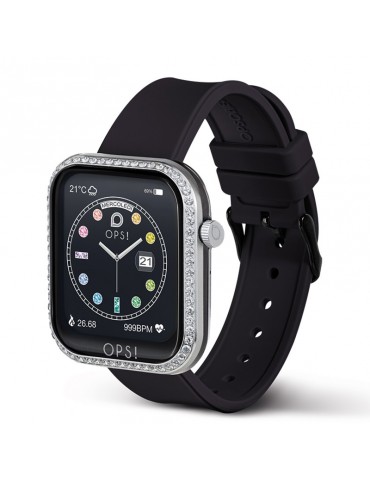 Smartwatch Oops! - Call Love - Multifunction - Black - Crystals - OPSSW40 2