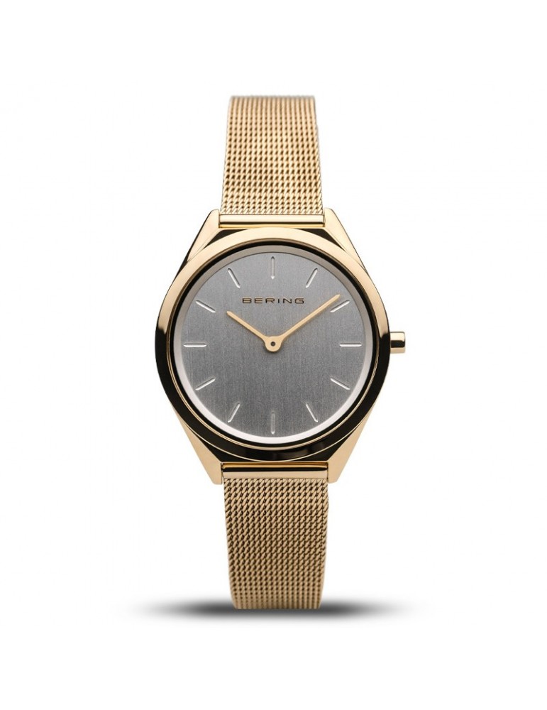 Bering Unisex Ultra Slim Bright Gold 31mm Watch - 0
