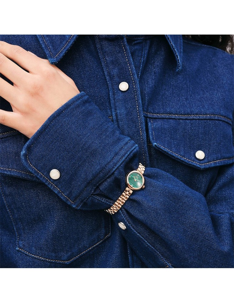 Daniel Wellington Watch - Malachite-Rose Gold-22mm-Green-DW00100721