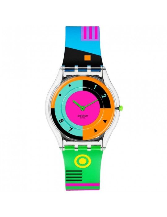 Orologio Swatch - Neon Hot Racer - 34mm - Multicolore - SS08K119