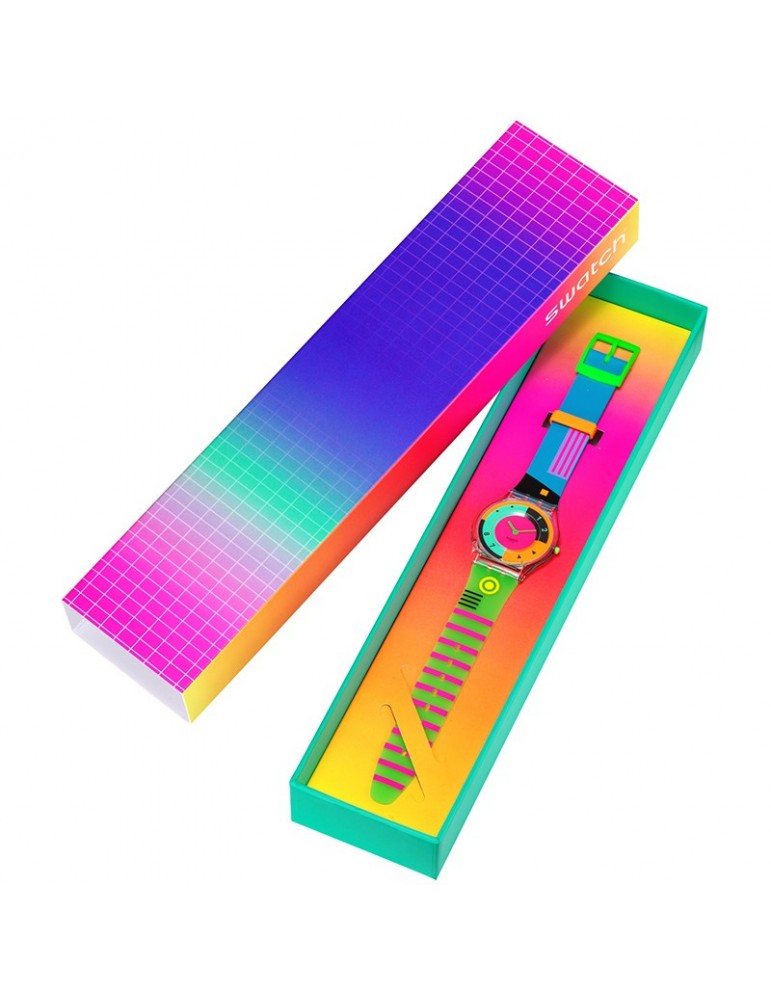 Orologio Swatch - Neon Hot Racer - 34mm - Multicolore - SS08K119
