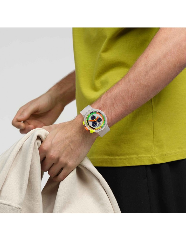 Swatch watch - Neon Jelly - Chronograph - 47mm - Multicolored-SB02K100