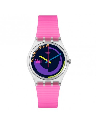 Swatch Watch - Neon - Pink Podium - Pink - 34mm-Black-Purple-SO28K111