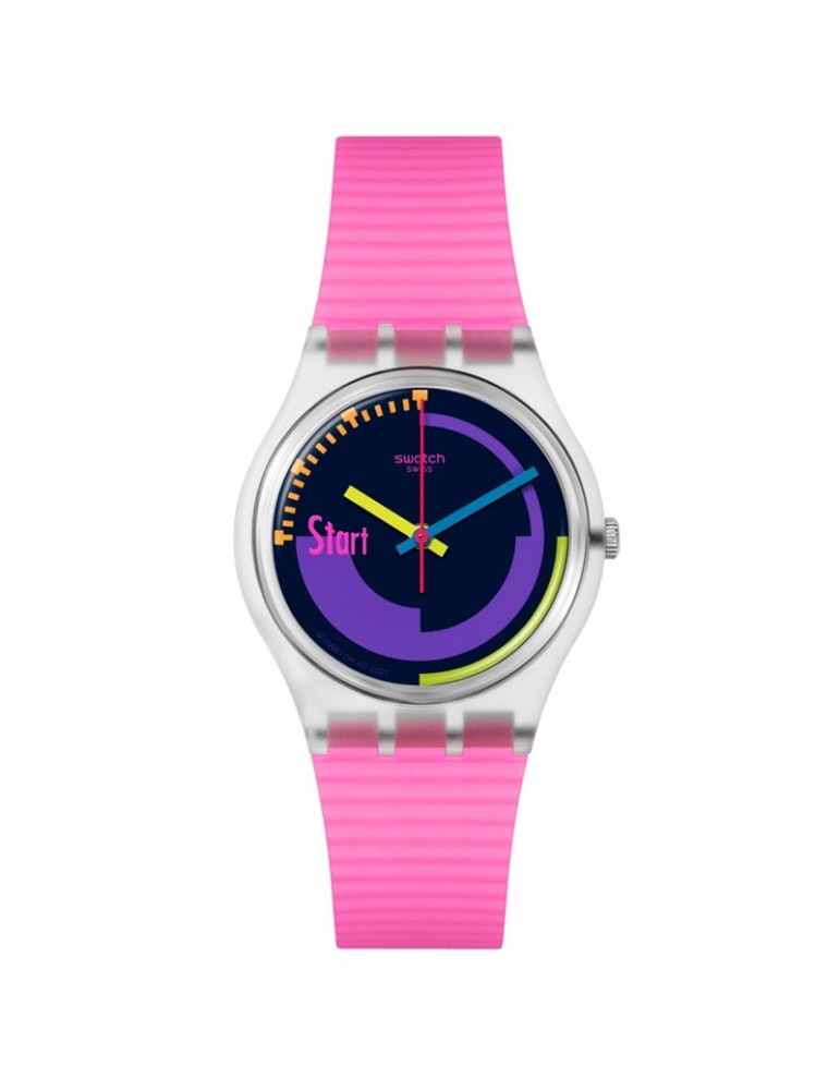 Orologio Swatch - Neon - Pink Podium - Rosa - 34mm-Nero-Viola-SO28K111