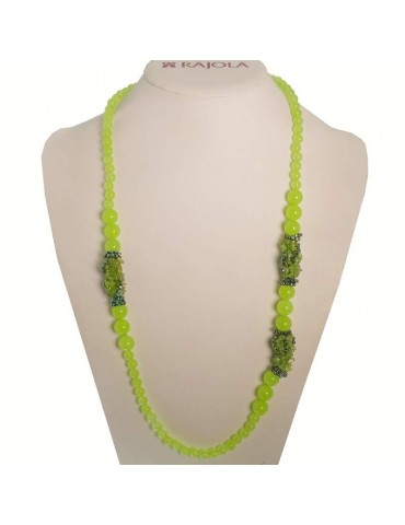 Collana Rajola - Hula - Lunga - Giada Verde Light - Peridoto - 5461416