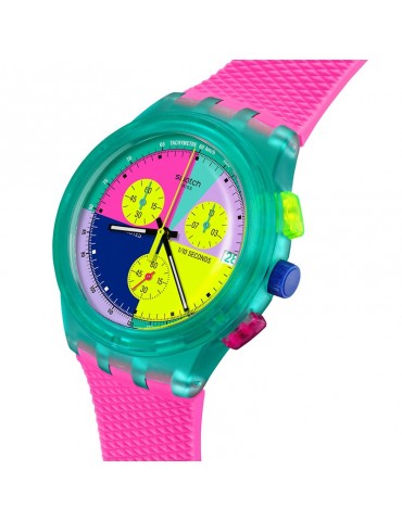 Swatch Watch - Neon Flash Arrow - Pink - 42mm - Multicolour-SUSG408 2