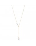 Lelune Necklace - Classic in 18K Yellow Gold with Freshwater Pearls Pendants 4-7.5 mm - 0