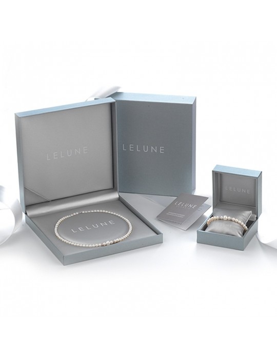 Lelune Necklace - Classic in 18K Yellow Gold with Freshwater Pearls Pendants 4-7.5 mm - 0