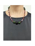 Collana Giadan-Girocollo Elastico-Onice Nero-Quarzo Verde-BGLU8456442