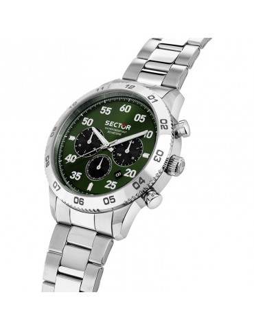 Orologio Sector - 270 - Cronografo - Silver - 45mm - Verde-R3253578034 2