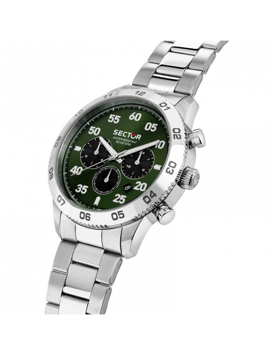 Orologio Sector - 270 - Cronografo - Silver - 45mm - Verde-R3253578034