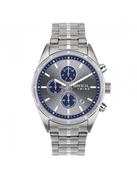 Orologio Breil Tribe - Captain - Cronografo - 42mm-Silver e Blu-EW0693