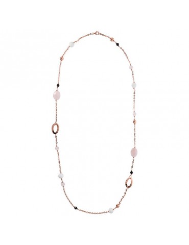 Bronzallure Necklace - Variegata - Long - Multicolor Agate-Spinello-WSBZ02074.RQ 2