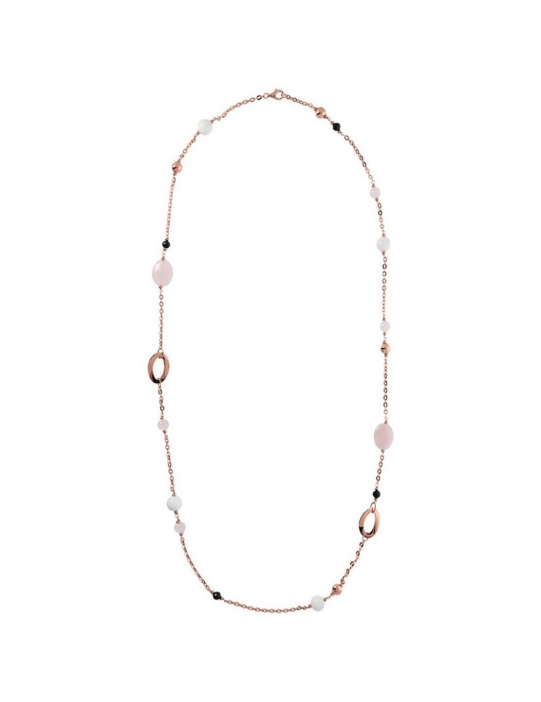 Collana Bronzallure - Variegata - Lunga - Agata Multicolor-Spinello-WSBZ02074.RQ