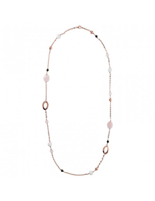 Collana Bronzallure - Variegata - Lunga - Agata Multicolor-Spinello-WSBZ02074.RQ