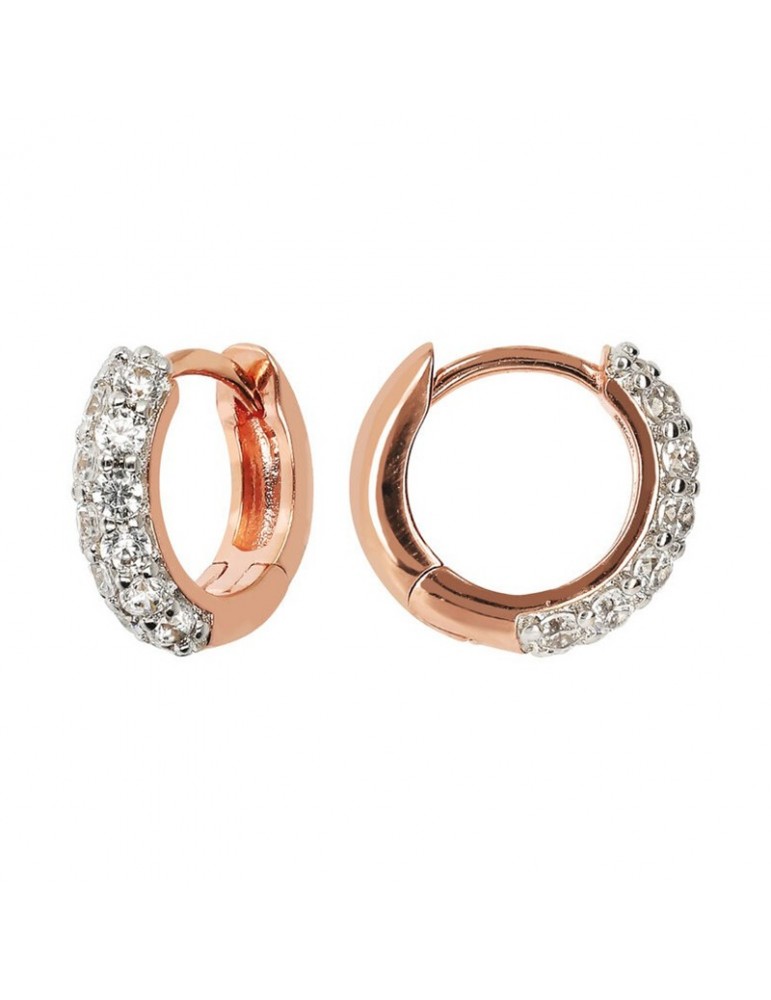 Orecchini In Argento Sterling 925 Con Zirconi - Stelle, Oro Rosa, Regalo Per Donne - Foto 3