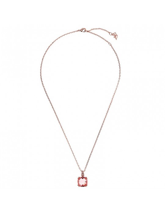 Bronzallure Necklace - Rose Gold - Prisma Gem Salmon Pink-WSBZ02180.MO