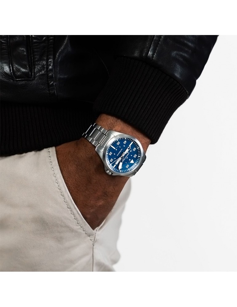 Hamilton Men's Watch - Khaki Aviation Pilot Day Date Automatic 42mm Blue - 0