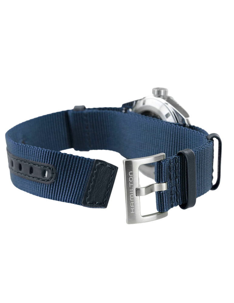 Hamilton Men's Watch - Khaki Field Expedition Automatic 37mm Blue - NATO Strap - 0