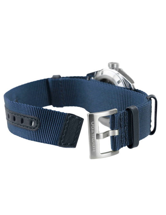 Hamilton Men's Watch - Khaki Field Expedition Automatic 37mm Blue - NATO Strap - 0