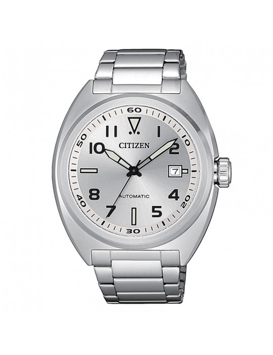 Orologio Citizen Uomo - Meccanico Automatico - 42mm Argento - NJ010089A