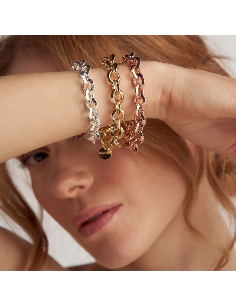 Bracciale Unoaerre-Fashion Jewellery-Rose Gold-Catena Rolò-10EXB0015R