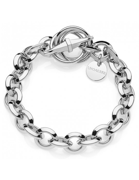 Bracciale Unoaerre - Bronzo Bianco - Catena Rolò - 10EXB0015