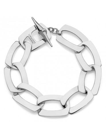 Unoaerre Bracelet-Silvered Bronze-Flat Link Chain-16EXB0085B