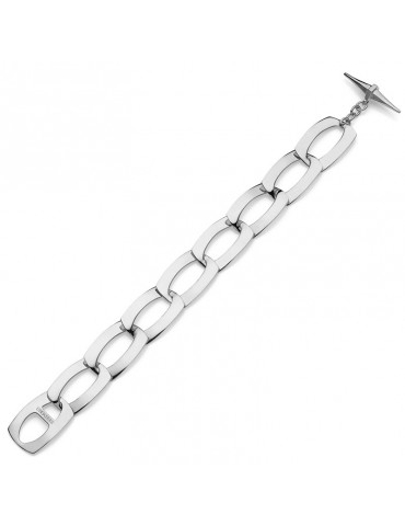 Unoaerre Bracelet-Silvered Bronze-Flat Link Chain-16EXB0085B 2