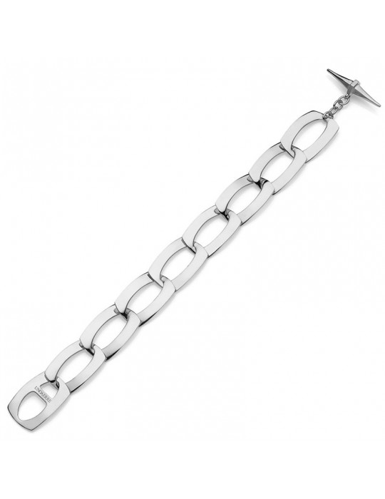 Bracciale Unoaerre-Bronzo Argentato-Catena a Maglie Piatte-16EXB0085B