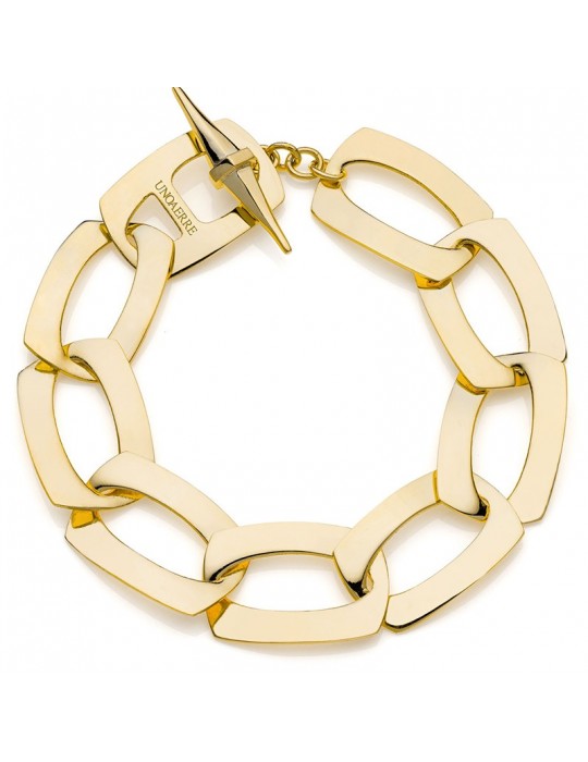 Bracciale Unoaerre-Bronzo Dorato-Catena a Maglie Piatte-16EXB0085G
