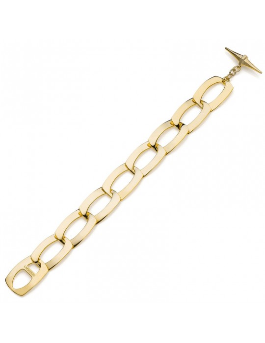 Bracciale Unoaerre-Bronzo Dorato-Catena a Maglie Piatte-16EXB0085G