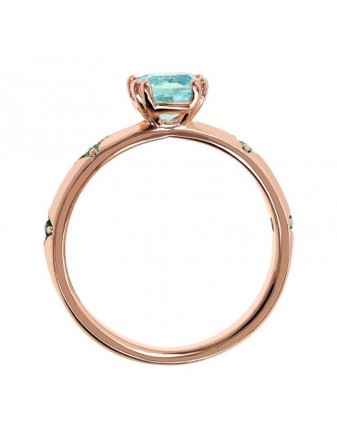 Bronzallure Ring - Preziosa - Solitaire - Green Gem Prism - WSBZ02222.GR 2