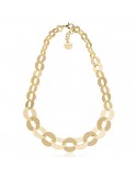 Collana Unoaerre-Bronzo Dorato-Catena a Scalare-Maglie Ovali-16EXH0124