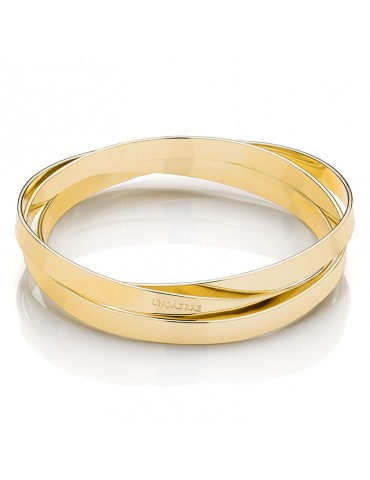 Bracciale Unoaerre - Bronzo Dorato - Tre Fili Intrecciati - 17EXB002G