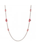 Collana Bronzallure-Felicia-Catena Rolò-Quarzite Rosa-WSBZ02249.MUL-RH
