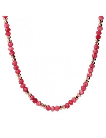 Collana Bronzallure -Felicia-Girocollo-Pietre di Rodolite-WSBZ02250.RH