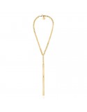 Collana Unoaerre - ad Y - Bronzo Dorato - Lastrine Piatte - 17EXH0034G
