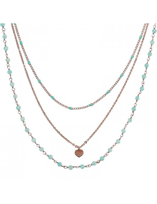 Bronzallure Necklace - Rosaries - Multistrand - Amazonite-WSBZ02256.AQU-AZ