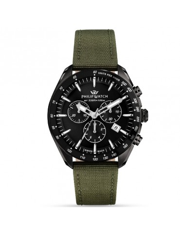 Philip Watch Men's Watch - Blaze Quartz Chronograph 42mm Black Green - 0