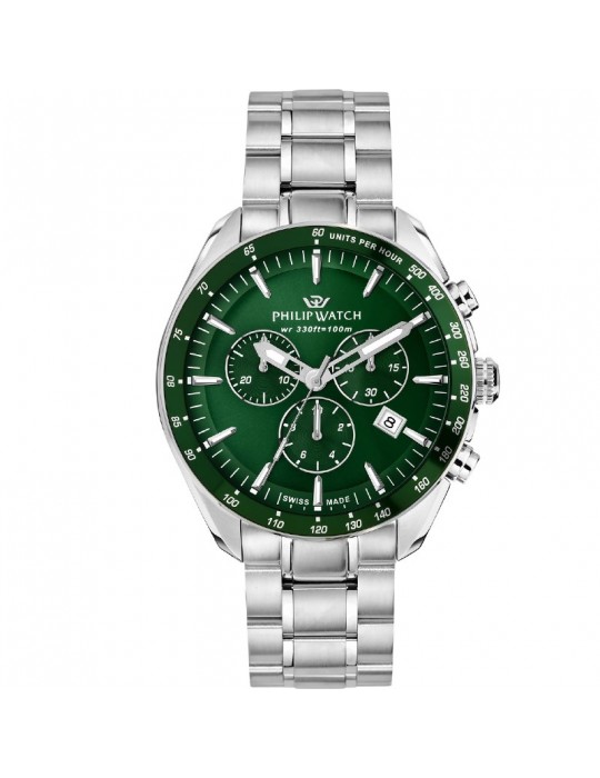 Orologio Philip Watch Uomo - Blaze Cronografo 42mm Verde - R8273995019