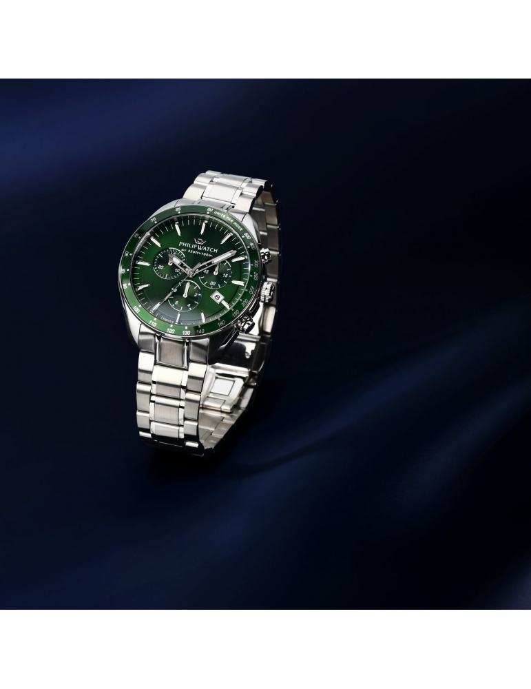 Orologio Philip Watch Uomo - Blaze Cronografo 42mm Verde - R8273995019