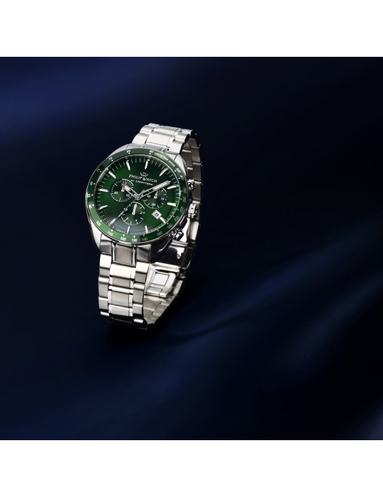 Orologio Philip Watch Uomo - Blaze Cronografo 42mm Verde - R8273995019