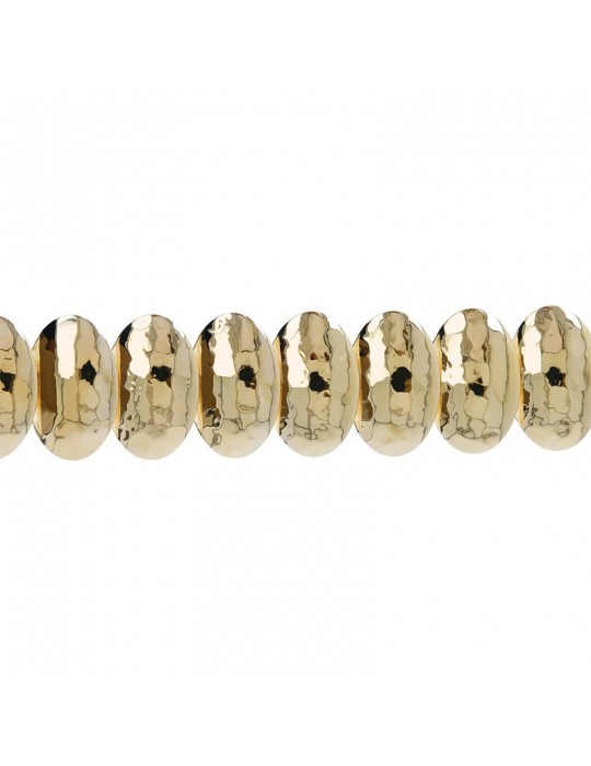 Bracciale Etrusca-Itaca-Dorato-Elementi Ovali Martellati-WSET00324YG