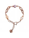 Bronzallure bracelet-Maxima-Braided links-Pearls-WSBZ02258.MULTI