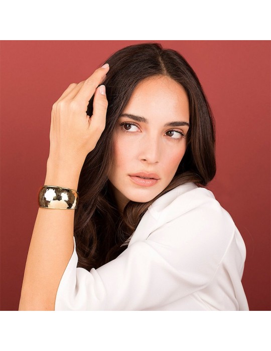Bracciale Etrusca - Itaca - a Fascia - Gold-Rigido-Bombato-WSET00333YG