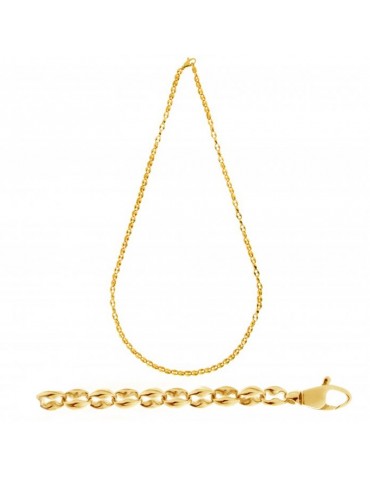 Chimento Necklace - Tradition Gold Accents in 18k Yellow Gold 50 cm - 0
